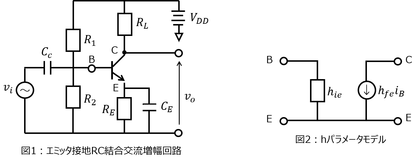 電流帰還バイアス回路と結合コンデンサ、バイパスコンデンサの役割